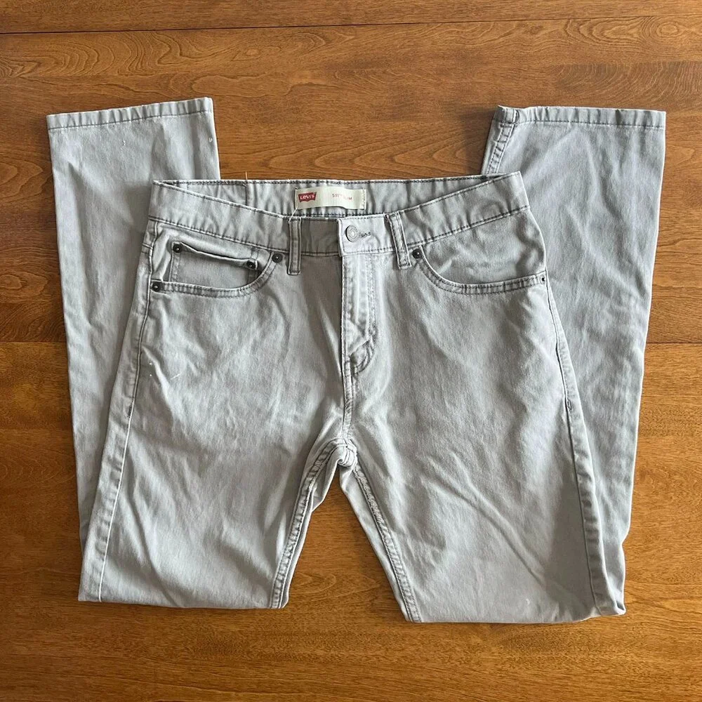 Levi's light gray 511 Slim jeans 18 29x29